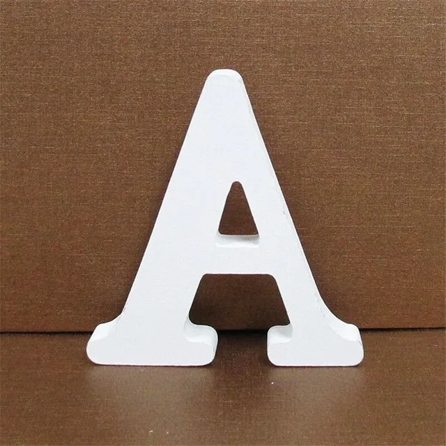 Decorative wooden letter