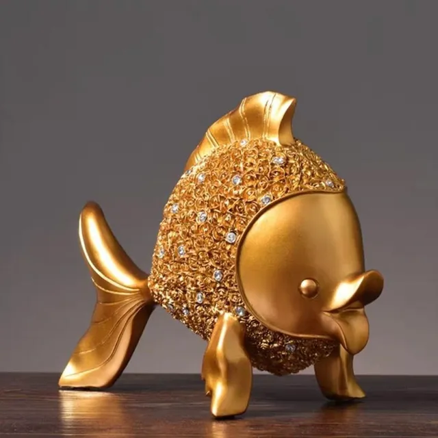 Decorative statue goldfish