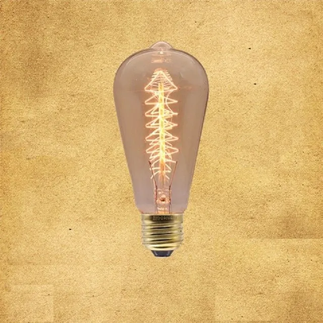 Decorative light bulb with Christmas tree