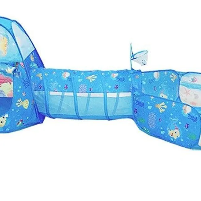 Children's tent with a tunnel and a playpen - Sea World