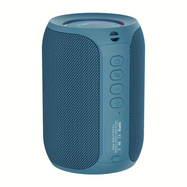 Transferable wireless speaker with subwoofer, 12 hours per charge, stereo sound, possibility to connect 2 speakers, 3000mAh battery