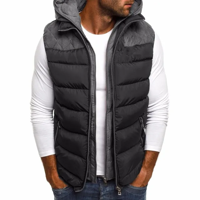 Gilet d'hiver pour homme avec capuche Bladee