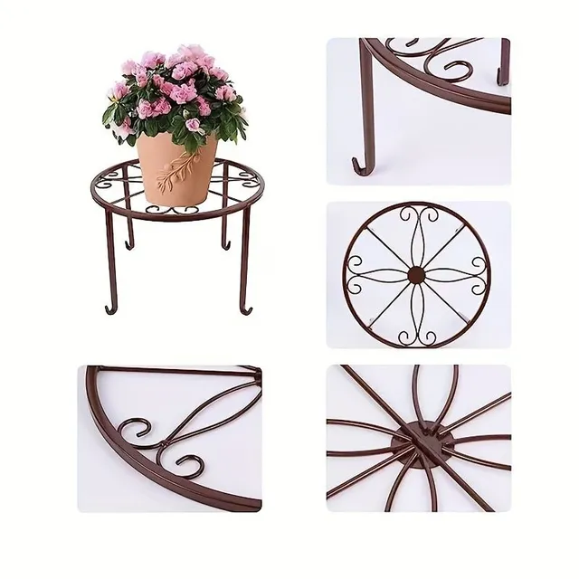 Flower stand 4v1 - Iron, outdoor/indoor, for balcony, herbs, orchids