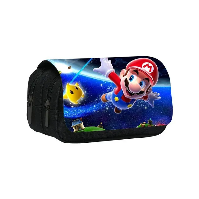 School pencil case with Super Mario motifs