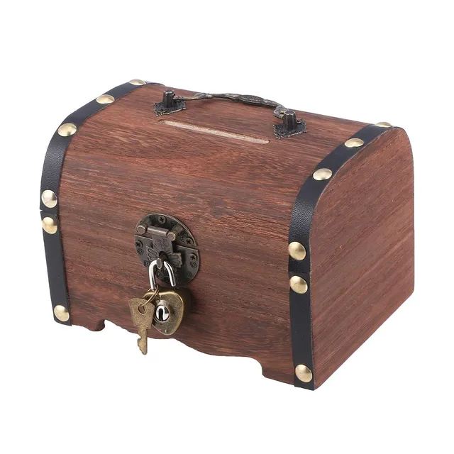 Cash box / Cash box wooden chest