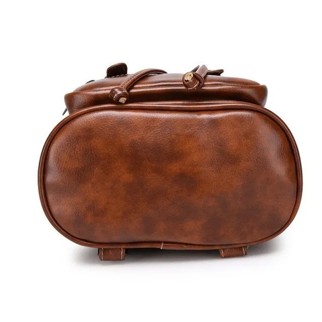 Rucsac unisex din piele - aspect vintage la modă