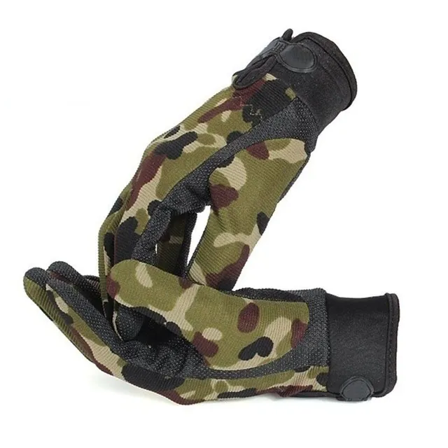 Men's military style motorcycle gloves - 3 colours