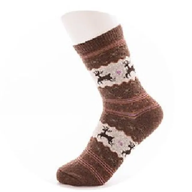 Dámské zimní teplé ponožky Via