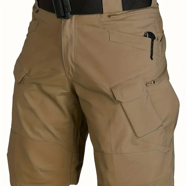 Male summer cargo shorts - fast-drying, tactical, with pockets, ideal for training