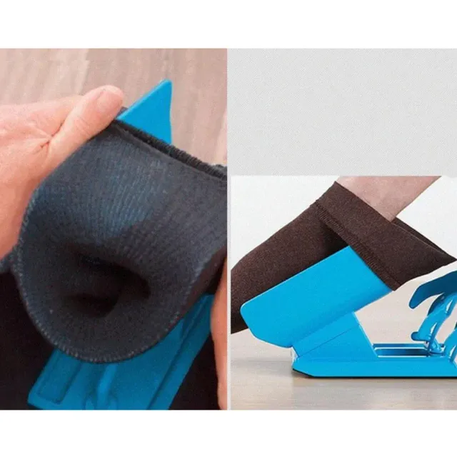 Navlékač a svlékač ponožek s lžící na boty 3v1