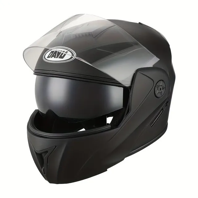 Kask motocyklowy unisex czarny