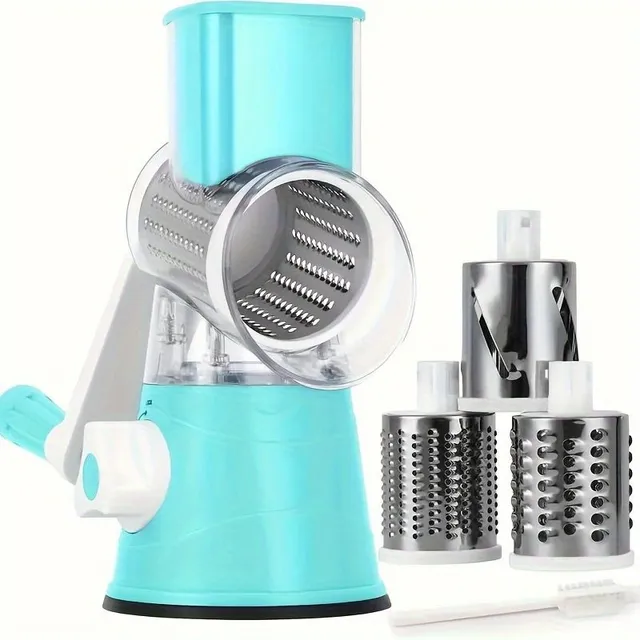 Practical hand grater with swivel blades - Ideal for vegetables, cheese and fruit