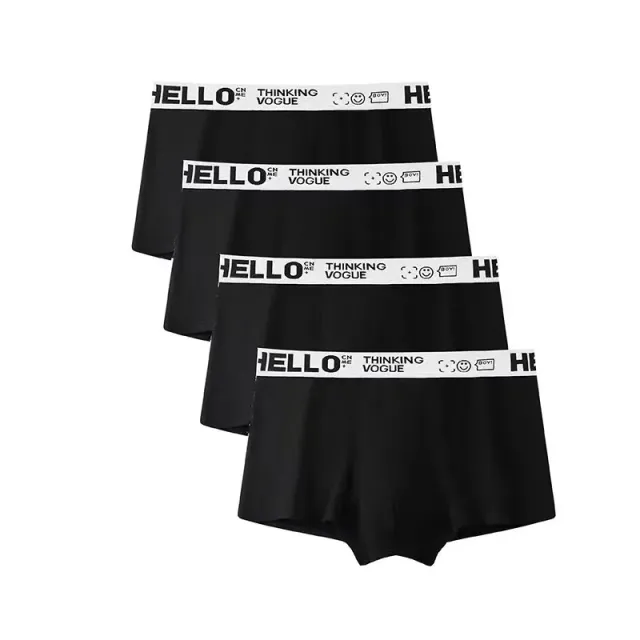 4pcs bărbați boxer chiloți sexy lenjerie confortabil respirabil