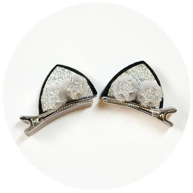 Barrettes mignonnes avec oreilles pour filles