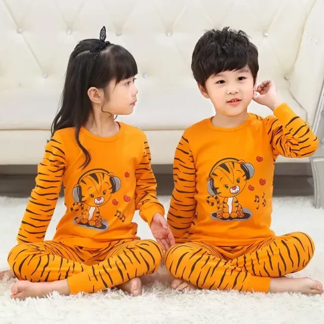 Children's pajamas with long sleeves for boys and girls