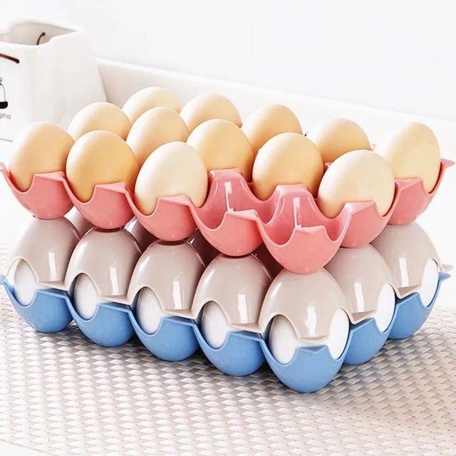 Kitchen colorful beautiful egg storage box