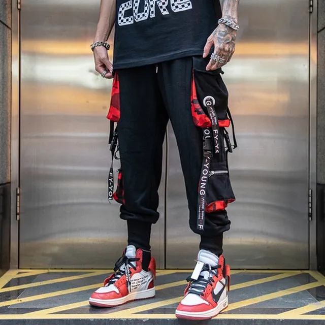 Pantaloni de trening pentru bărbați în stil jogger HipHop