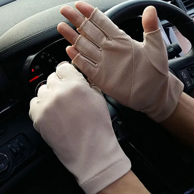 Pánské bavlněné rukavice bezprsté