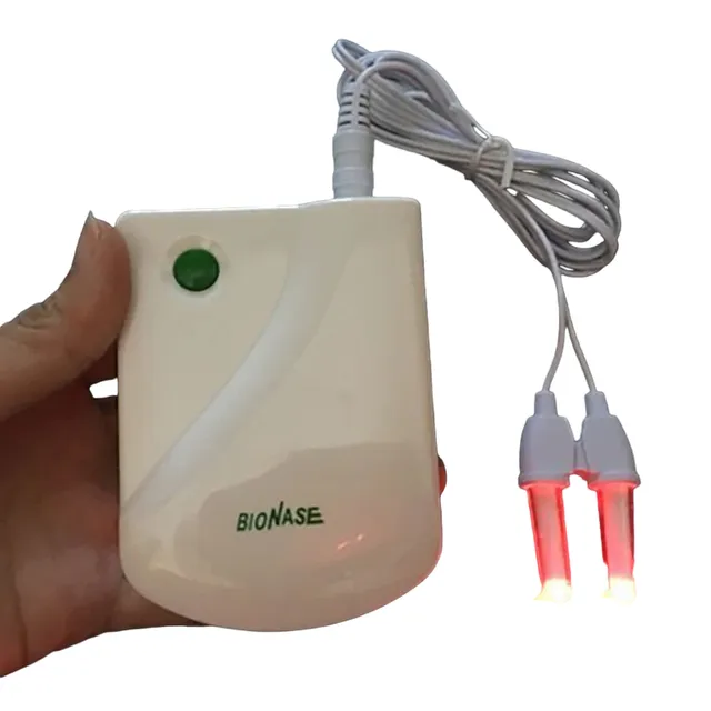 Low-frequency pulsed laser anti-rhyme device Therapeutic infrared light device Nose radiation for relief from the blocked nose BioNase 9.1 x 6.5 cm