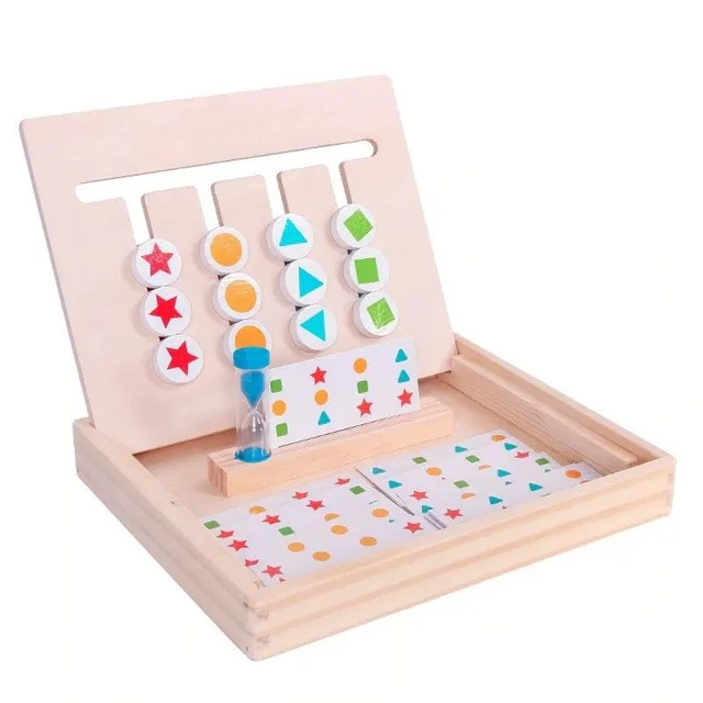 Jeu de logique en bois pour enfants