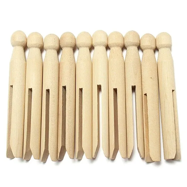 Wooden pegs for underwear 10 pcs