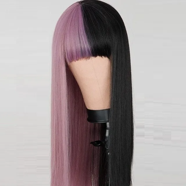 Two-color wig