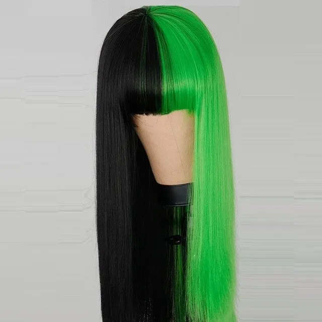 Two-color wig