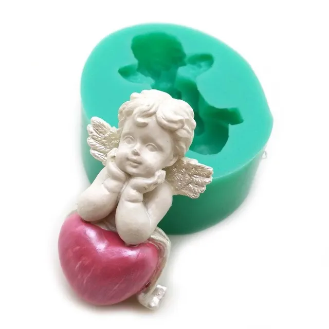 3D silicone mould in the shape of an angel