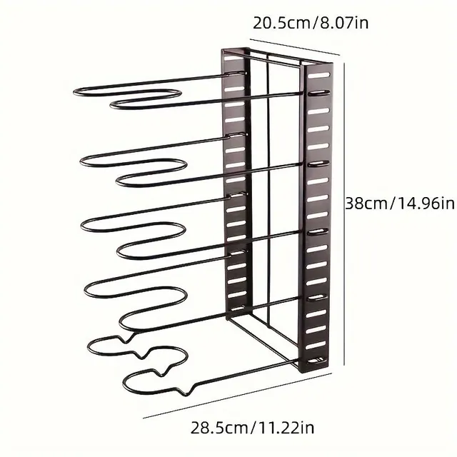 Multi-functional rack for dishes - 5/8 adjustable floors, durable construction, easy installation, ideal for home and restaurant