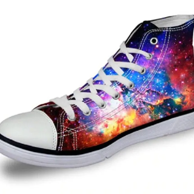 Ankle sneakers with space motif Rubi 8 4