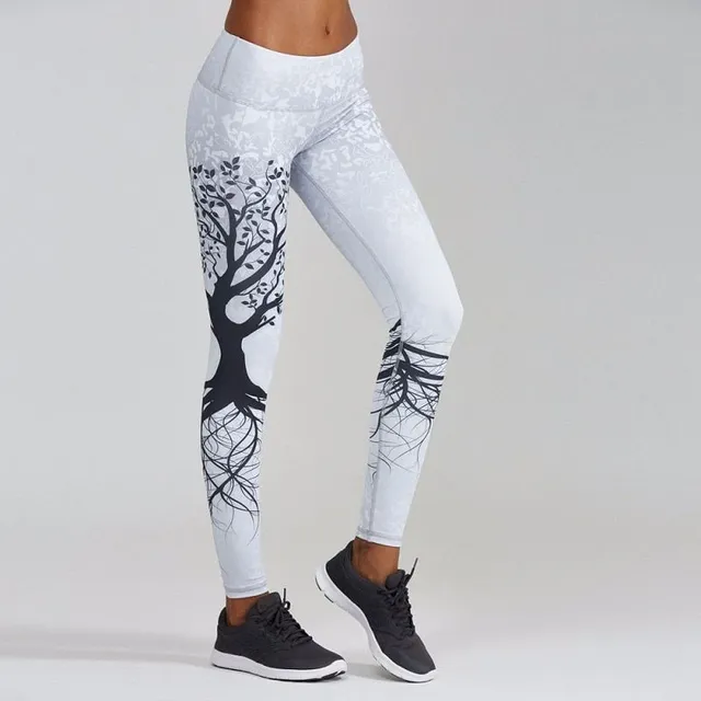 Női leggings fa motívummal