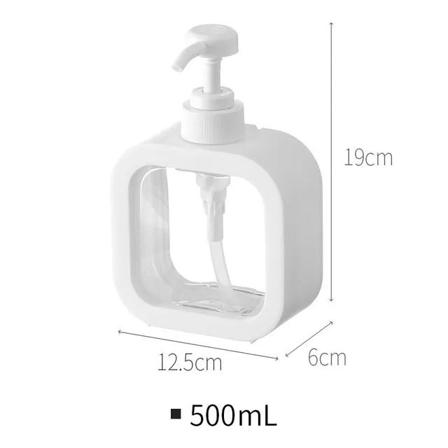 Originální moderní praktická minimalistická plnitelná lahvička na mýdlo