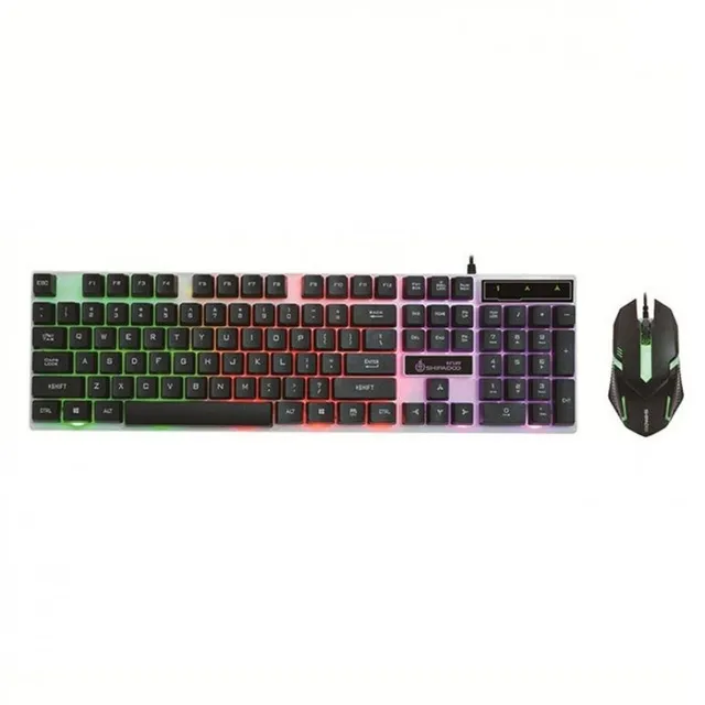 Tastatură de gaming iluminată cu mouse K359