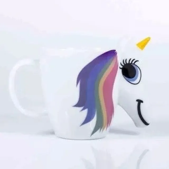 Mug en céramique en forme de licorne