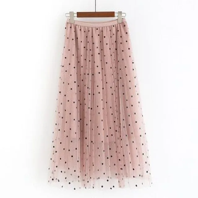 Women's long pleated skirt