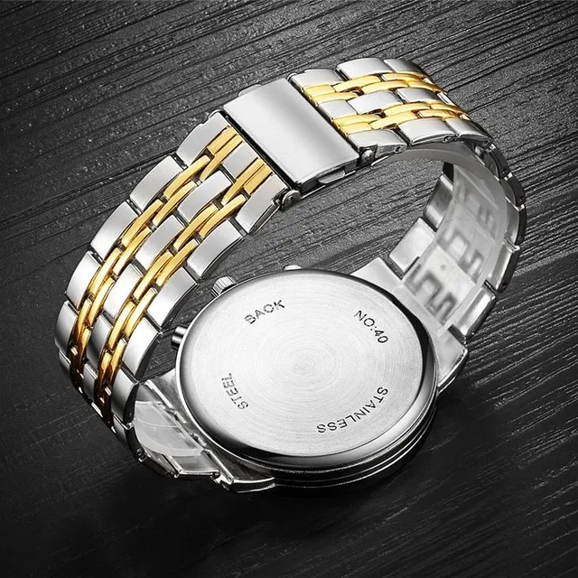 Stylish men's stainless steel watch