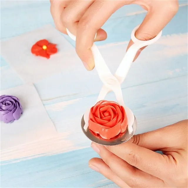 Scissors for marzipan flowers with needle