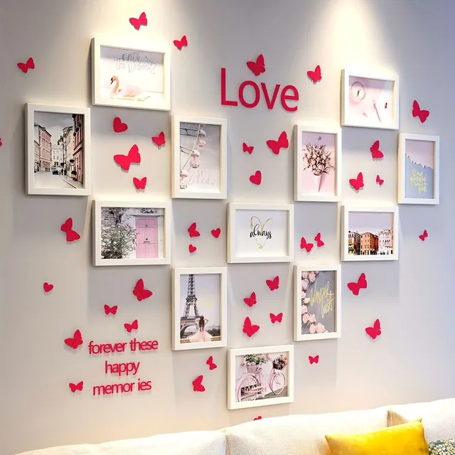 12pcs Creative Frames for Photos - Wall Portfolio - Living Room Decoration