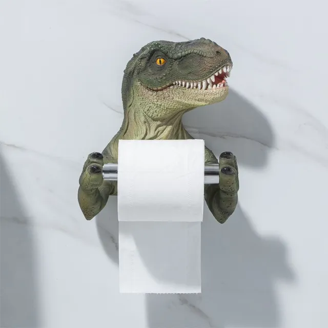 Porte-rouleau de papier toilette en forme de dinosaure