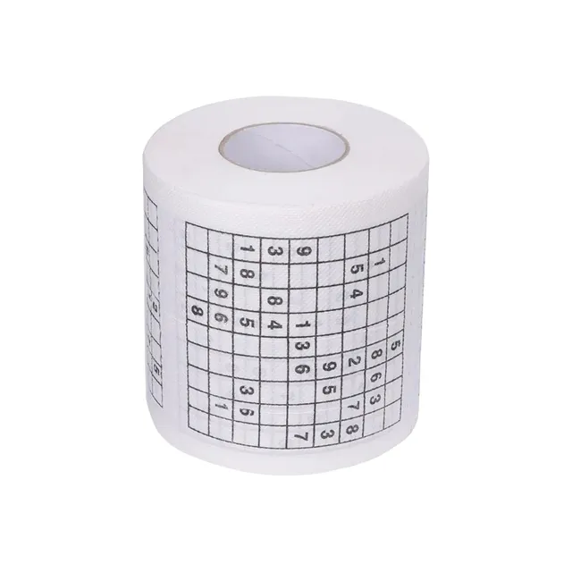 Toaletný papier so sudoku Zábavný toaletný papier 2 roll/480 ks