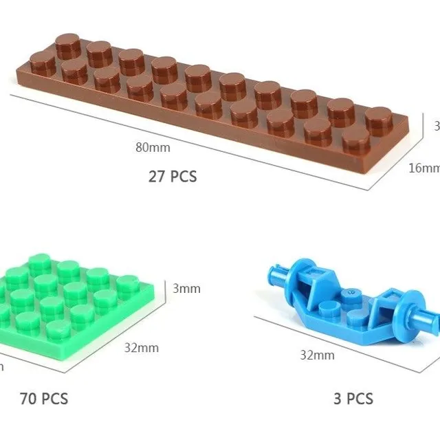 Set de construcție - 1000 bucăți