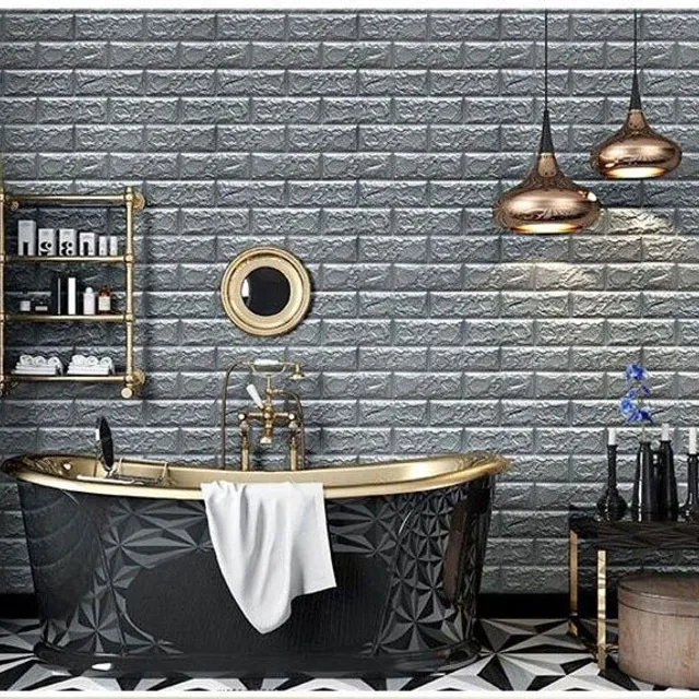 3D wallpaper on the wall / brick