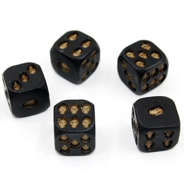 Playing dice skulls beige Raleigh