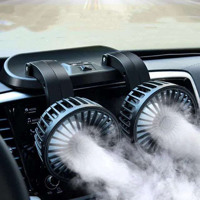 Wind-assisted fans for car air conditioners