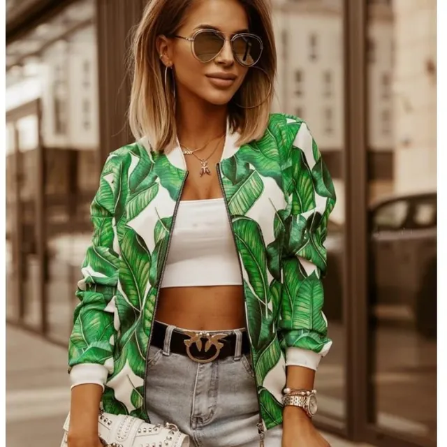 Women's fashion bomber jacket