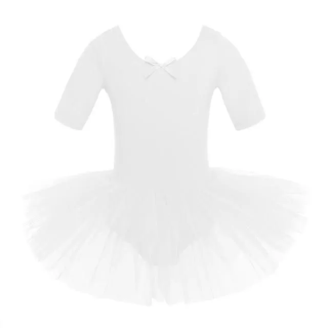 Dievčenské šaty na balet white 2-3
