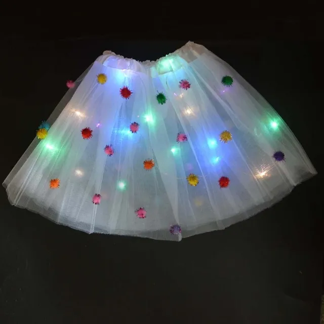 Bright skirt for children decorated with bows