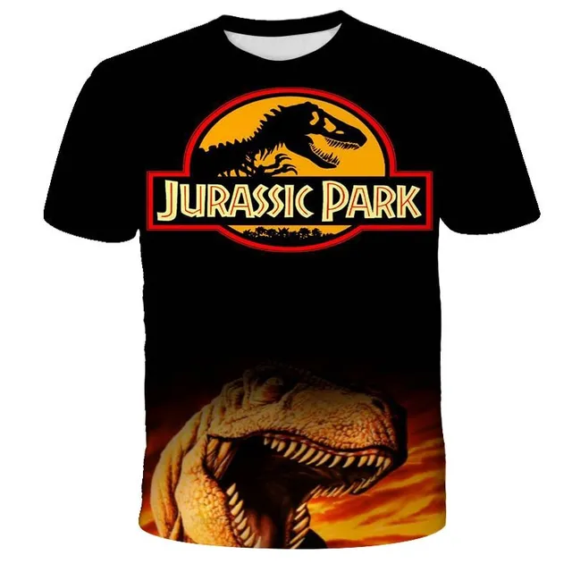 Tricou pentru copii cu mâneci scurte și imprimeu Jurassic World