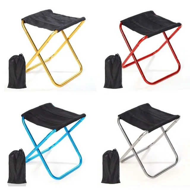 Foldable portable stool for camping
