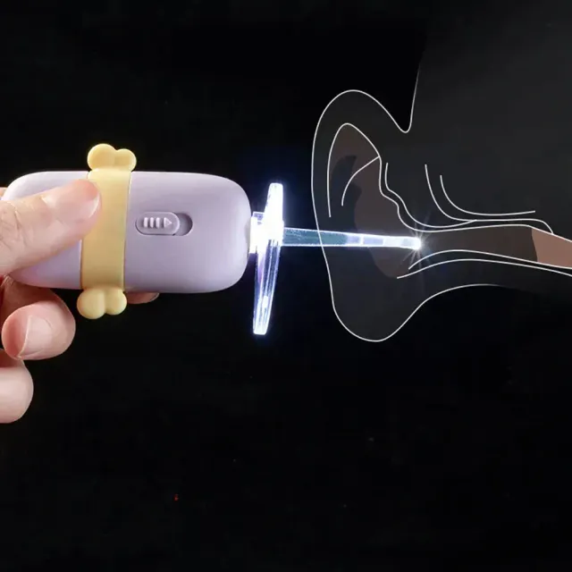 LED FlashLight Earpick Detský čistič uší Endoskop Penlight Spoon Ušná čistiaca kyreta Svetelná lyžica s lupou Odstraňovanie ušného mazu